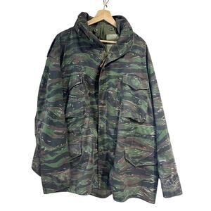 US Military Tiger Stripe Cold Weather Field Jacket size XXL